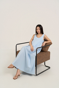 Vestido Maxi Holgado de Maternidad para Mujer, Prenda Informal, Transpirable, Ligero, Tejido 100% Algodón Ecológico - Product Image 5