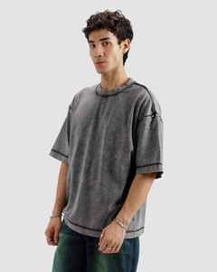 เสื้อยืดผู้ชายสไตล์สตรีท พิมพ์ลายแบบรีดร้อน แห้งเร็ว ทรงโอเวอร์ไซส์ ผ้าฝ้ายถัก 100% สำหรับฤดูร้อน ขายส่ง - Product Image 6