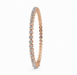 Pulsera de tenis de oro amarillo, rosa y blanco de 9KT, 14KT, 18KT con diamantes cultivados en laboratorio de brillo cósmico, 2.250 quilates, 45 piezas, joyería de lujo sostenible - Product Image 5