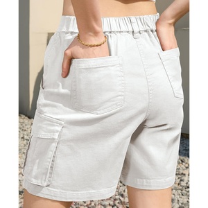 Ladies <b>Elastic</b> comfort Stylish Cargo Shorts Trending Summer Street Wear Woman Breathable Stylish Cargo <b>for</b> Women Shorts - Product Image 3