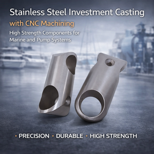 การหล่ออะลูมิเนียมด้วยวิธีอินเวสเทจเมนท์คาสติ้ง การตัดเฉือนด้วยเครื่อง CNC ชิ้นส่วนที่มีความแข็งแรงสูง ระบบปั๊มทางทะเล ได้รับการรับรองมาตรฐาน ISO 9001:2015 และ RoHS - Product Image 2