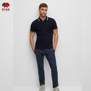 Chemises polo personnalisées à impression numérique pour hommes avec logo personnalisé, manches courtes, tissu tricoté, conception ODM OEM - Product Image 6