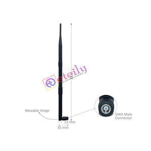 Antena de pato de goma GSM 9dBi de alta calidad, conector móvil macho SMA para todas las aplicaciones de interior - Product Image 2