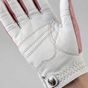 Guantes de Golf de Cuero Genuino Rosa para Mujer, Mano Derecha, Antideslizantes, con Cierre de Botón, Guantes Deportivos de Golf - Product Image 5