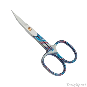 Ciseaux à ongles droits en acier inoxydable en gros, ciseaux à cuticules multifonctionnels avec logo personnalisé et trou rond - Product Image 6