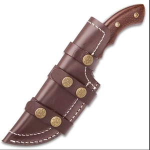 Cuchillos Skinner rectos de acero con alto contenido de carbono hechos a mano y personalizados, con mango de madera, para actividades al aire libre, caza, camping, cuchillo Skinner OEM. - Product Image 5
