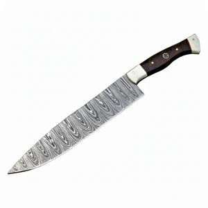 Couteau de Chef Damas Artisanal Personnalisé LEGACY BLADES – Couteau de Cuisine Premium avec Manche en Bois de Rose – Fournisseur en Gros OEM ODM - Product Image 1