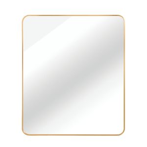 Specchio da parete rettangolare dorato per bagno, 30x36 pollici - Product Image 6