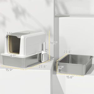 Cat Litter Box Enclosure Accessory Type Product for Feline Hygiene Needs - Product Image 4
