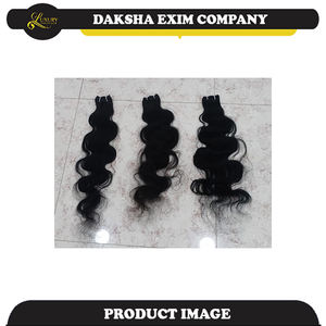 Extensiones de trama de cabello Remy indio sin procesar puro Textura profunda frontal Estilos de rizos de onda suave Volumen de longitud instantánea - Product Image 5