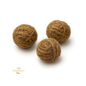 Vietchoice Natural Coconut Coir Pet Chew Ball Biodegradable Fiber Toy Safe Durable Gnaw Ball for Small Animals & <b>Cats</b>/Dogs - Product Image 3