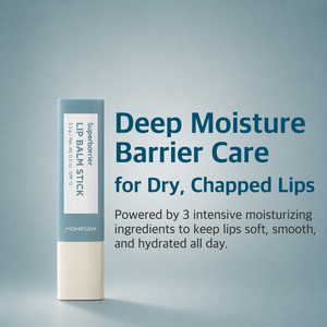 Bálsamo Labial Superbarrier MOMOSOW en Barra de 3.2g, Hidratante con SPF 12 para Labios Secos y Agrietados - Product Image 1