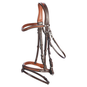 Nouvelle bride en cuir de qualité supérieure pour cheval, double rênes, ajustement confortable, contrôle équilibré pour l'entraînement et les événements - Product Image 1