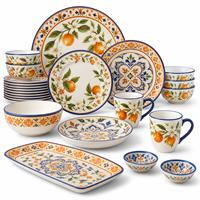 Collection de vaisselle en mélamine aspect grès, motif moucheté neutre, pour restaurants et hôtels modernes