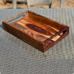 Bandeja de Servir de Madera de Alta Calidad con Acabado Natural, Ideal para Decoración de Mesa en Hoteles, Hogares y Cocinas, Pedidos al por Mayor - Product Image 5