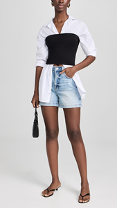 Nuevos Shorts Vaqueros de Mezclilla para Mujer, Cintura Alta, Ajustados, Estilo Vintage, Elásticos, Desgastados, para Verano - Product Image 4