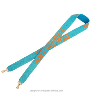 Personalizado hecho a mano con cuentas correa para bolso Rocky Top bordado monedero cinturón semillas cuentas ajustable Gameday moda al por mayor - Product Image 6