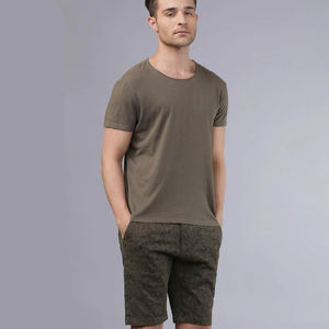 Pantalones cortos informales con estampado para hombre, pantalones cortos de verano hasta la rodilla, ajustados, con botones y corte ajustado - Product Image 3