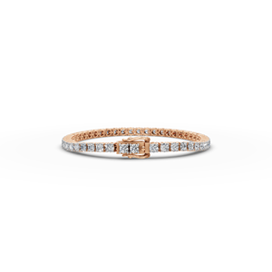 Pulsera de tenis de lujo para el día a día de 7 pulgadas en oro amarillo de 14k con 5 quilates de diamantes cultivados en laboratorio, joyería sostenible, regalo - Product Image 6