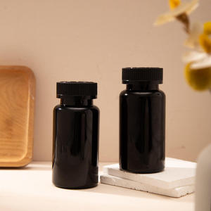 Bouteille en PET écologique 100% PET de forme ronde, 150 CC, AMBRÉ FONCÉ, FINITION COL 38-400 - Product Image 5