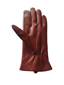 Leather <b>Touch</b> <b>Screen</b> <b>Gloves</b> Wrist Length Thermal Dress Plain Black Unlined Winter Daily Use - Product Image 2
