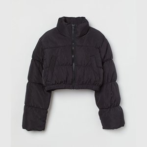 Chaqueta Acolchada para Mujer, Diseño Nuevo, Manga Larga, Material Exterior de Poliéster, Color Negro, Chaqueta Acolchada para Mujer - Product Image 1