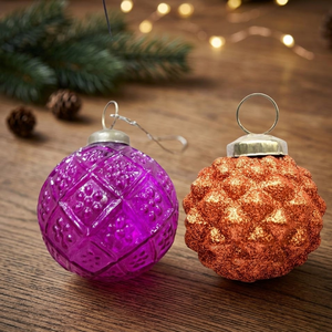 Luxury Blue Christmas Tree <b>Hanging</b> Glass <b>Star</b> Bauble Ornament | Shatterproof Holiday Decoration for Home | Party Xmas Gift Decor - Product Image 4