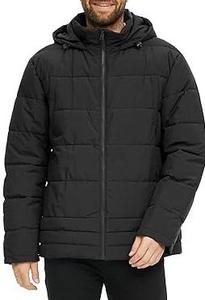 Men's Hooded <b>Winter</b> Puffer Jacket Windproof <b>Waterproof</b> Polyester Down Alternative Casual Outdoor <b>Coat</b> - Product Image 5