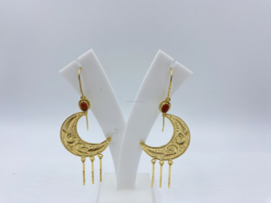 Classic Style Gold-Plated <b>Sterling</b> <b>Silver</b> <b>Dangle</b> <b>Earrings</b> Durable Pearl Embellished Perfect Wedding Party Gift - Product Image 2