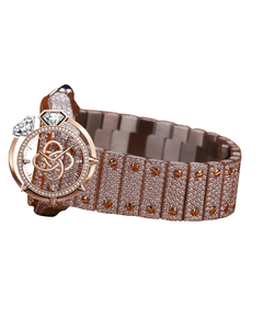 Montre en diamant moissanite de haute qualité pour hommes, entièrement sertie de pierres VVS - Product Image 3