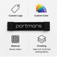 Étiquettes tissées personnalisées avec logo et texte, étiquettes à coudre pour vêtements, articles vestimentaires et sacs