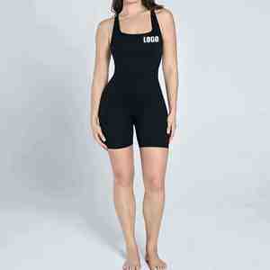 Ensemble de sport respirant 2025 pour femme : soutien-gorge de yoga et course à pied sans manches, col halter, haute élasticité, vente en gros - Product Image 3