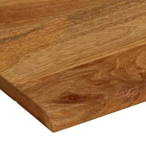 Plateau de table en bois de manguier massif de taille moyenne avec finition chêne, table à manger élégante - Product Image 6