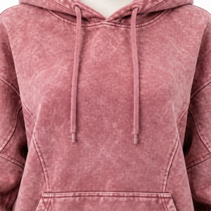 Sudadera con Capucha para Mujer, Lavado Ácido, Tela Lavada de Alta Calidad, Estilo Casual, Ajuste Cómodo, Diseño de Manga Larga para Uso Diario - Product Image 5