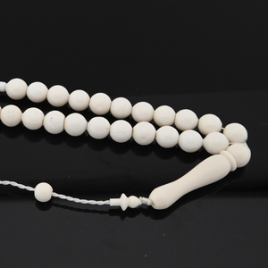 Misbaha de Hueso Pulido, Duradera, con 99 Cuentas, Tasbih para la Adoración - Product Image 1