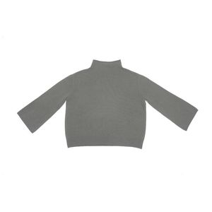 Pull à col haut à manches longues et coupe ample pour femmes, chandails de saison d'automne en tricot fin à tissage ODM OEM - Product Image 2