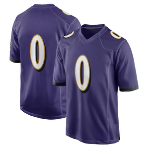 Custom Purple American Football Jersey V Neck Team Uniform OEM Private <b>Label</b> Custom <b>Name</b> Number Sublimation Wholesale - Product Image 1