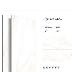 กระเบื้องพอร์ซเลนเคลือบเงาเกรดพรีเมียมสำหรับส่งออก ขนาด 800x1600 1200x1800 750x1500 มม. กระเบื้องแผ่นใหญ่สำหรับบ้าน โรงแรม ห้างสรรพสินค้า สำนักงาน - Product Image 1