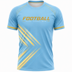 Maillot de football rétro personnalisé pour homme, style streetwear estival, en polyester imprimé, fourni par l'usine, personnalisable, avec tennis gonflable en PVDF - Product Image 1