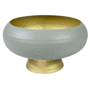 Macetero de hierro martillado de dos tonos con recubrimiento en polvo, duradero, multiusos, moderno y clásico, para interior y exterior, con drenaje - Product Image 2