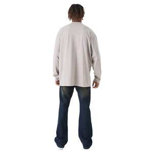 Camisetas de Manga Larga para Hombre, Tallas Grandes, Cuello Redondo, Corte Regular, 100% Algodón, Transpirables, Precio de Fábrica al por Mayor, Calidad Personalizada - Product Image 3