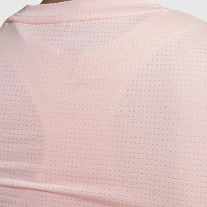 Camiseta de Punto de Manga Corta Rosa para Mujer, Cuello Redondo, Corte Ajustado, Secado Rápido, Ropa Casual de Primavera/Verano - Product Image 5