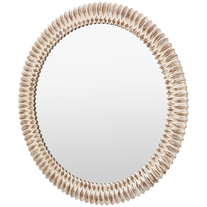 Miroir mural décoratif en bois fait main, design élégant blanc texturé, décoration moderne pour la maison, salon, chambre, entrée - Product Image 4