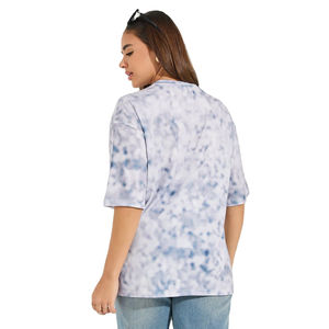 Camiseta Vintage para Mujer, Lavado Ácido, Corte Regular, 100% Algodón, Ecológica, Secado Rápido, Verano, Logotipo Personalizado, Servicio OEM, Marca Privada - Product Image 5