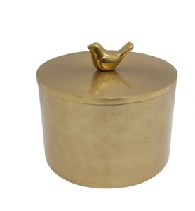 Juego de Recipientes Redondos de Lujo con Tapa y Acabado Dorado para la Cocina y el Hogar - Product Image 2