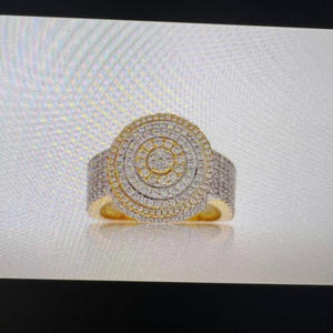 Anillo de Compromiso Clásico para Hombre Iced RB Gems, Oro Amarillo de 14K, Diamantes Cultivados en Laboratorio, 55 Gramos de Oro, 15 Quilates de Peso - Product Image 5