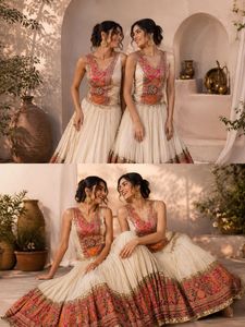 Peplum Kediya Chaniya Choli en pure soie romaine avec dentelle fantaisie sur toute la surface et un grand volant de neuf mètres pour femmes, taille XXL - Product Image 4