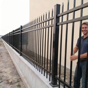 Panel de Barrera de Cerca Pinnacle de Alambre de Alta Resistencia, Cerca Metálica Antioxidante, Cerca Decorativa de Acero para Jardín Exterior - Product Image 1