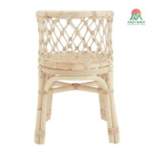 Lit de poupée en rotin Nhat Minh – Lit de poupée en rotin naturel de style tropical. - Product Image 2