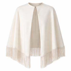 Fournisseur en gros de capes de mariage à franges de qualité supérieure - Fabricant de vestes de mariée sur mesure OEM - Product Image 1
